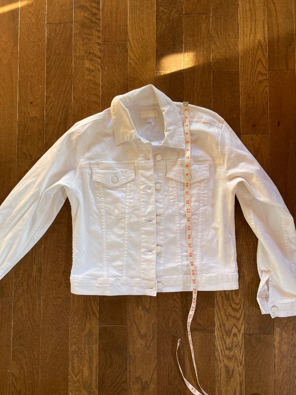 Kut from the Kloth White Denim Jacket